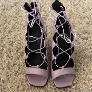 ASOS Lavender strapping heels